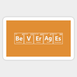 Beverages (Be-V-Er-Ag-Es) Periodic Elements Spelling Sticker